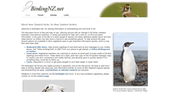 Desktop Screenshot of birdingnz.net