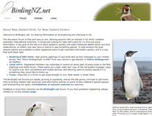 Tablet Screenshot of birdingnz.net